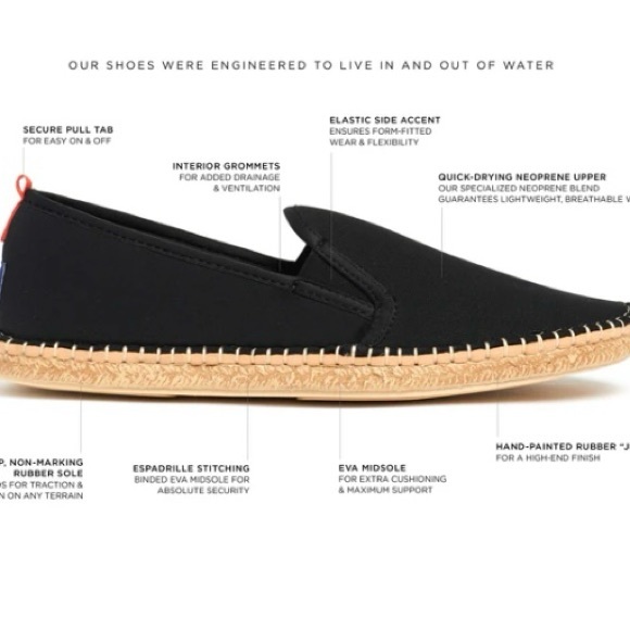 EUC!  Sea Star Beachware Water Shoes Espadrilles  Dark Navy - Picture 3 of 11